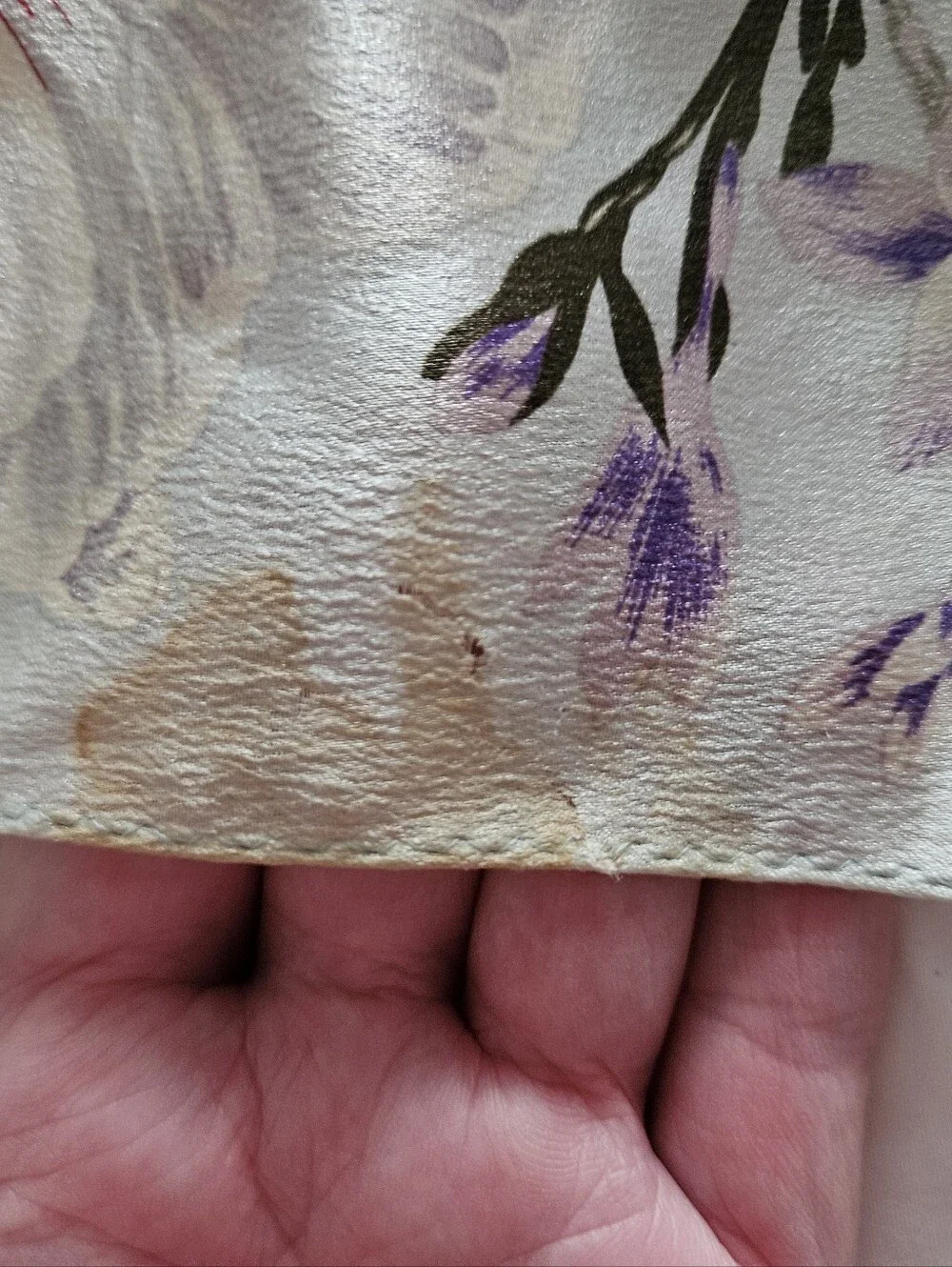 VTG METROPOLITAN MUSEUM OF ART Floral Botanical Silk Square Scarf | SZ 34